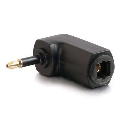 Velocity + trade, Right Angle TOSLINK(R) to Mini Plug Adapter