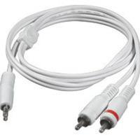 3ft One 3.5mm Stereo Male to Two RCA Stereo Male Audio Y-Cable - iPod(R) White