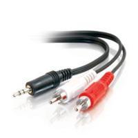 6ft Value Series + trade, One 3.5mm Stereo Male to Two RCA Stereo Male Y-Cable