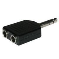 6.3mm (1/4in) Stereo Male to Dual 6.3mm (1/4in) Stereo Female Adapter