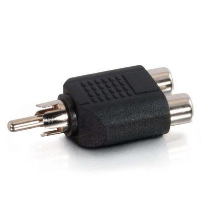 One RCA Mono Male to Two RCA Mono Female Audio Adapter
