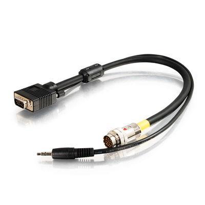 1.5ft RapidRun(R) HD15 Male, 3.5mm Stereo Audio Flying Lead