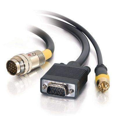 6ft RapidRun(R) HD15 Male, Composite Video Flying Lead