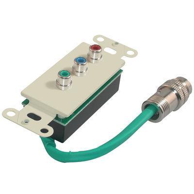 RapidRun(R) Component Video Wall Plate - Ivory