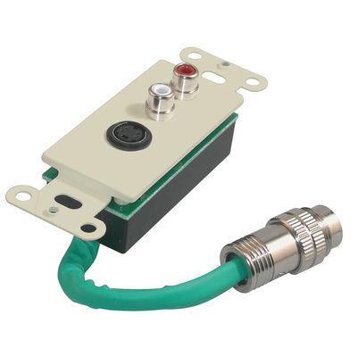 RapidRun(R) S-Video, Stereo Audio Wall Plate - Ivory