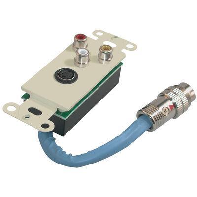 RapidRun(R) S-Video, Composite Video, Stereo Audio Wall Plate - Ivory