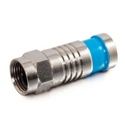 RG6 Quad Compression F-Type Connector with O-Ring - 20pk
