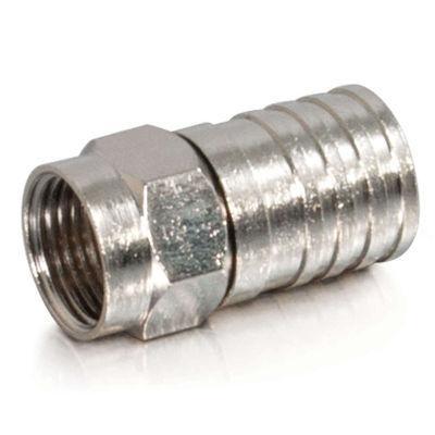 RG6 Quad Hex Crimp F-Type Connector - 10pk