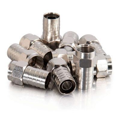 RG6 Hex Crimp F-Type Connector - 100pk
