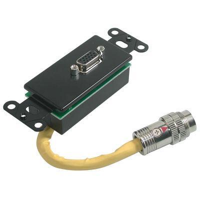 RapidRun(R) HD15 Wall Plate - Black