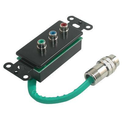 RapidRun(R) Component Video Wall Plate - Black