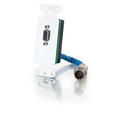 RapidRun(R) HD15 (RGBHV) Wall Plate - White