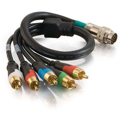 1.5ft RapidRun(R) RCA Component Video, Stereo Audio Flying Lead