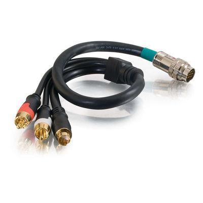 1.5ft RapidRun(R) S-Video, Stereo Audio Flying Lead
