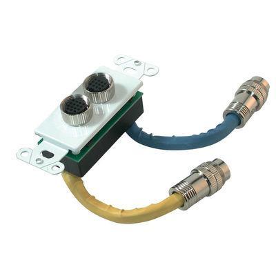 RapidRun(R) Dual Din 15, 12 Wall Plate - White