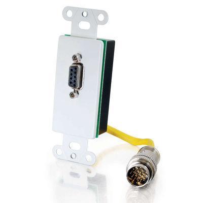 RapidRun(R) DB9 Wall Plate - White