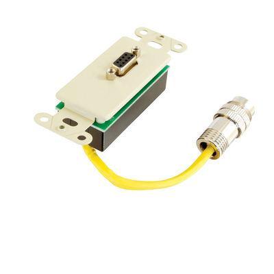 RapidRun(R) DB9 Wall Plate - Ivory