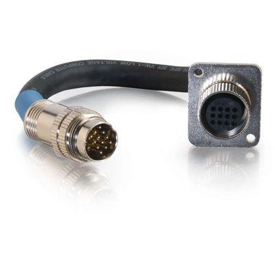 6in RapidRun(R) Panel-Mount 12-pin Din (Blue) Lead