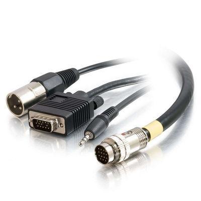 6ft RapidRun(R) HD15, 3.5mm, XLR (Male) Balanced Audio Flying Lead
