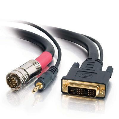 1.5ft RapidRun(R) Digital DVI-D + trade,, 3.5mm Audio Passive Flying Lead