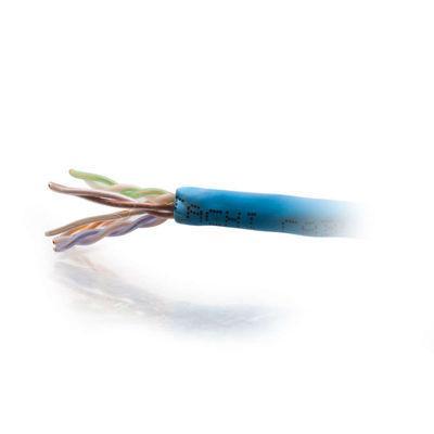 1000ft Cat6 550 MHz Solid Plenum-Rated Cable - Blue