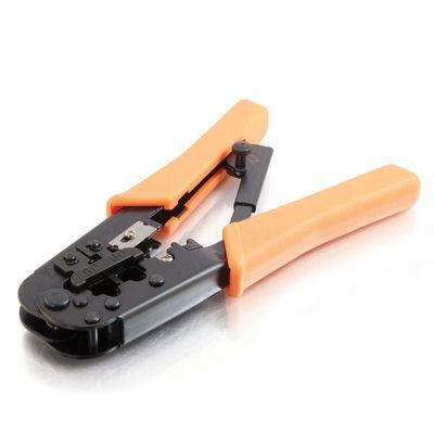 Dual Modular RJ11/RJ45 Ratchet Crimping Tool