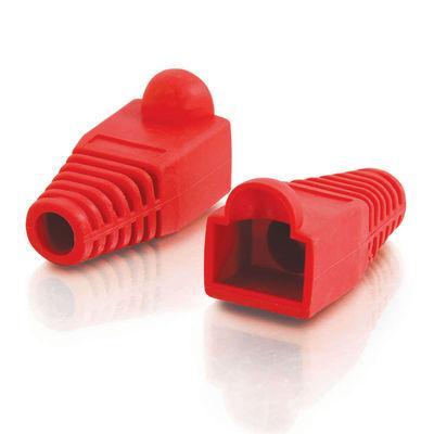 RJ45 Snagless Boot Cover (5.5mm OD) - Red - 50pk