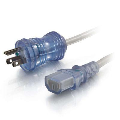 6ft 18 AWG Hospital Grade Power Cord (NEMA 5-15P to IEC320C13) - Gray