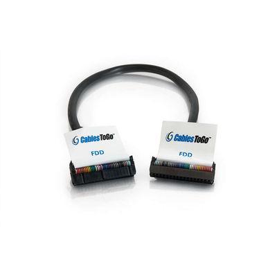 18in Molded Round 1-Device Floppy Cable - Black