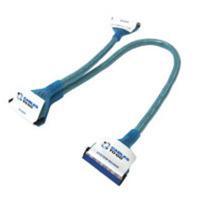 36in Molded Round 2-Device Ultra ATA133 EIDE Cable - UV Reactive Blue