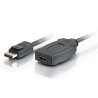8in DisplayPort + trade, 1.1 Male to HDMI(R) Female Adapter Cable