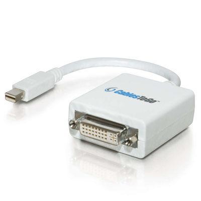 8.5in Mini DisplayPort + trade, 1.1 Male to DVI-D + trade, Female Adapter Cable