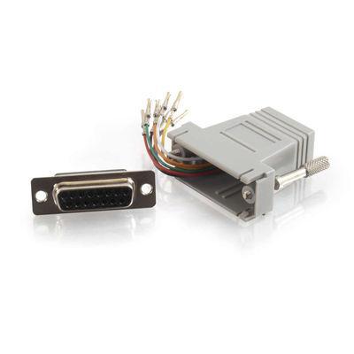 10-pin RJ45 to DB9 Male Modular Adapter