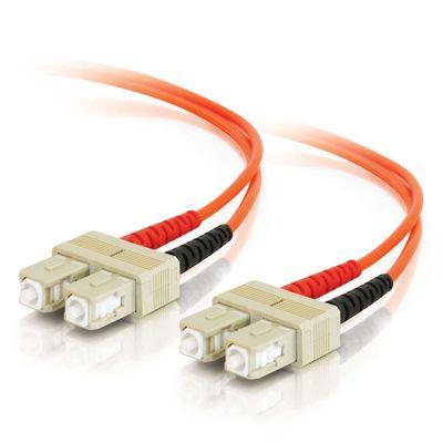 2m SC/SC Duplex 62.5/125 Multimode Fiber Patch Cable - Orange