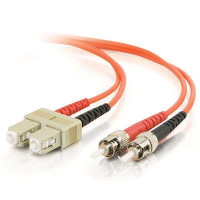 1m SC/ST Duplex 62.5/125 Multimode Fiber Patch Cable - Orange