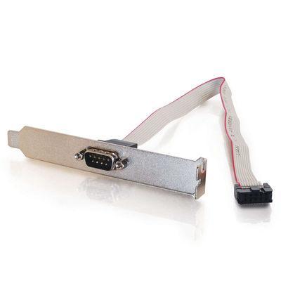 DB9 Male Serial Add-A-Port Adapter with Bracket
